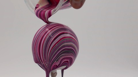Create Beautiful Christmas Baubles with Acrylic Pouring