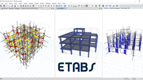 ETABS: Calculo y diseño de estructuras de hormigón armado.