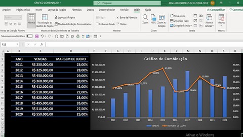 Excel - Modelando 50 Gráficos Expert & Power BI iniciantes