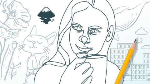 Create vector line art illustrations with Inkscape
