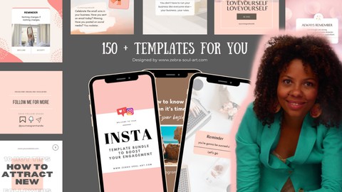 The complete Instagram Bundle course - 150 IG Templates