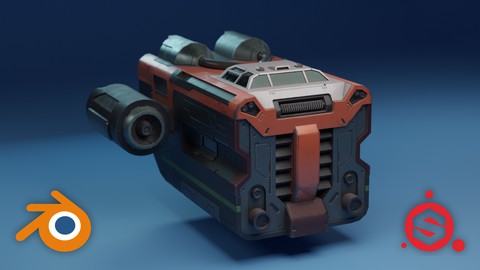 Sci-fi Vehicle Creation with Blender and Substance Painter