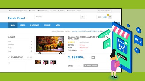 Sistema Tienda Virtual E-Commerce - PHP, MySQL , JS, AJAX