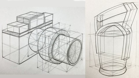 Industrial Product-Object Drawing Course with Perspective