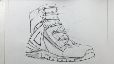 Shoe Drawing Course with Perspective Techniques