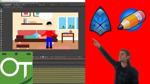 Pack animation Synfig Studio OpenToonz Pencil 2D