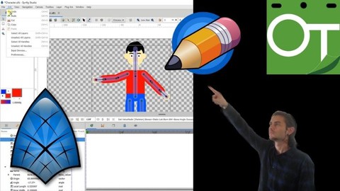 Pack animation start with Synfig Studio OpenToonz Pencil 2D