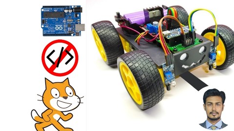 Arduino Robotics With Scratch Programming in TinkerCAD