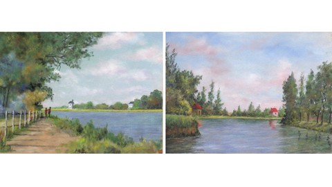 Learn to Paint 2 "Monet" Style Landscapes with PanPastels