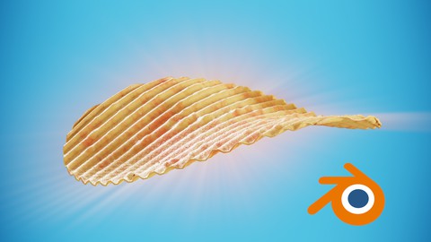 Blender : Create Your First 3D Food - Make Realistic chips