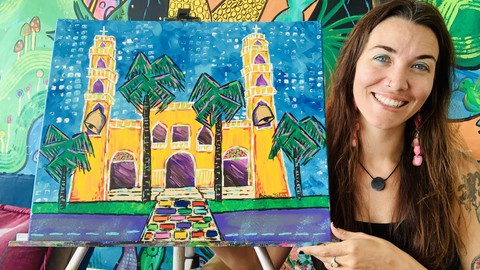 Painting the Corpus Christy Church in Cozumel- For Beginners