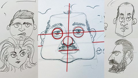 تعليم رسم الوجه كاريكاتير للمبتدئين من الصفر