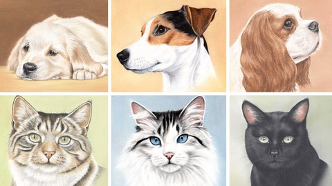 Ultimate Pet Portrait Drawing Bundle - Cats & Dogs