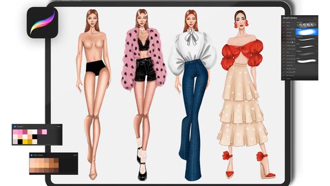 Digital Fashion Design Illustration Course with Procreate