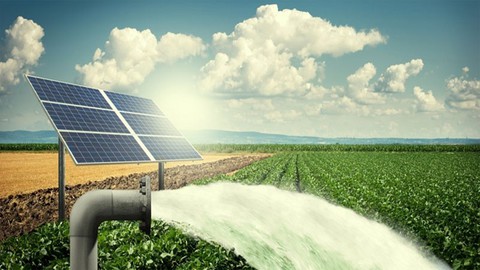 सौर जल पंपिंग प्रणाली का डिजाइन।
