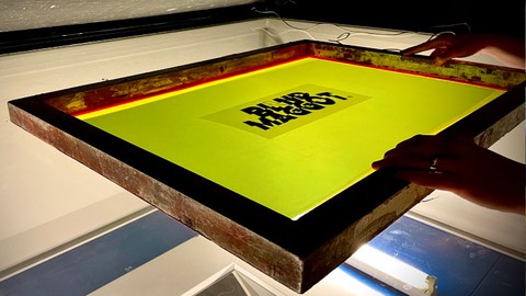 How to expose a screen for screen printing.