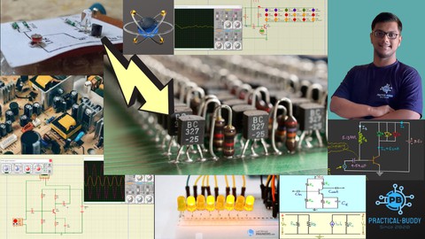 Analog Electronics Design & Simulate BJT Circuits on PROTEUS