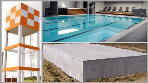 Dimensionamento de reservatórios e piscinas em concreto