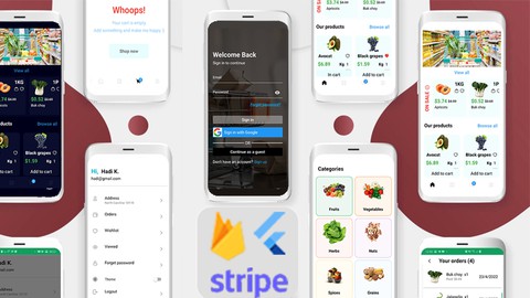 Flutter 3.0&Firebase Build a grocery app with Admin Panel