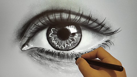 Drawing a very realistic eye
