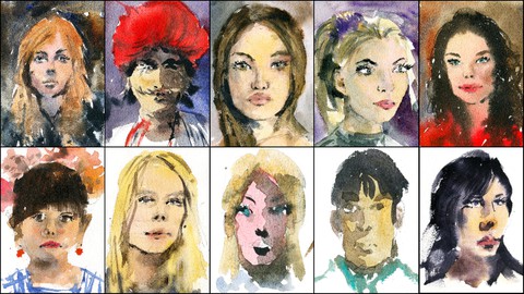 Painting Faces in Watercolour: Fun Sketching Exercises
