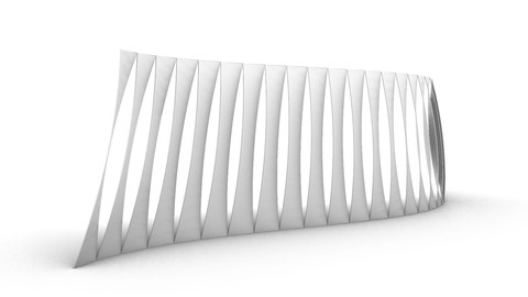 Rhino Grasshopper Parametric Twisting Panel Wall Tutorial