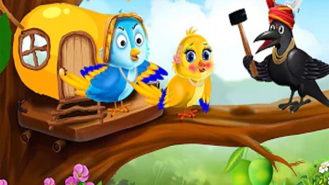 2D Animation bird stories with cartoon animator 4