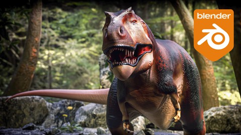 Create a Tyrannosaurus Rex Dinosaur in Blender 3.0 +