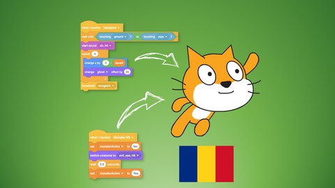 Programare pentru copii și începători în Scratch (în română)