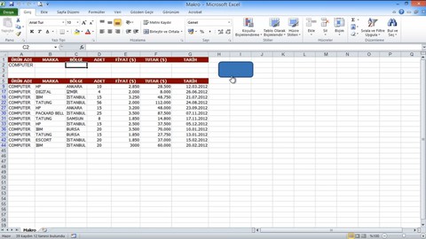 Excel Makro Dersleri - VBA ve Makro Eğitimi