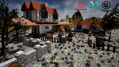 Maya,Substance ve Unreal Engine 4'de 3D Environment Tasarımı