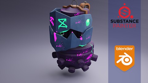 Create a Jinx Grenade in Blender and Substance Painter