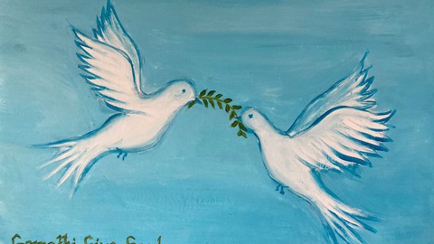 Learn to draw & paint a Peace Dove - Peace Collection 1 FREE