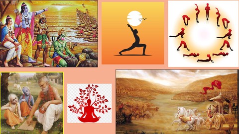 Yoga, Pranayama, Moral science from scriptures.