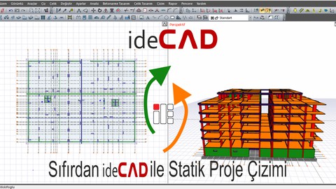 Sıfırdan ideCAD ile Statik Proje Çizimi | Online Ders