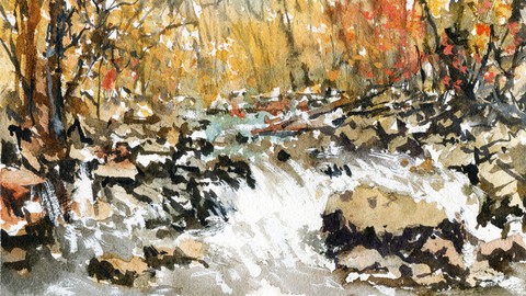 Painting a River Scene in Watercolor