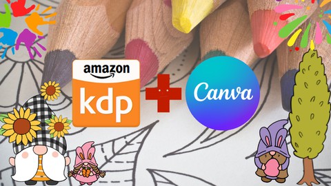 Sell kid Coloring books on Amazon KDP using Canva for FREE