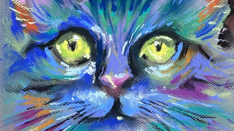 Malen mit Pastell Kreiden von Anfang an. Teil 4. Tiere