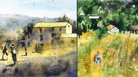 A Guide To Atmospheric Watercolors: Wet-in-wet Landscapes