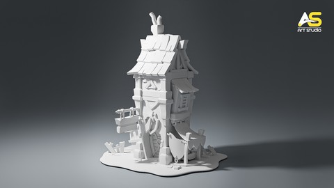 Learn Modeling Stylized Castle & props in Blender
