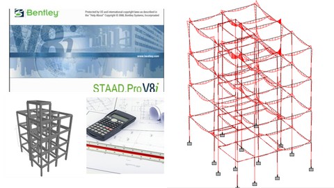 StaadPro V8i Structural Analysis & Design of a RCC Building