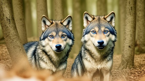 Puppy Wolves: family, tenderness, wilderness + CERTIFICATE