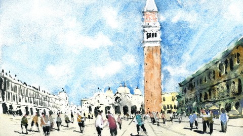 Paint Venice in Watercolor - St Mark's Square