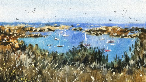 Coastal Watercolor Essentials - Normandy in Watercolor