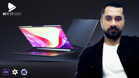 Cinema 4D : Create a 3D Laptop Promo | After Effects , 4D