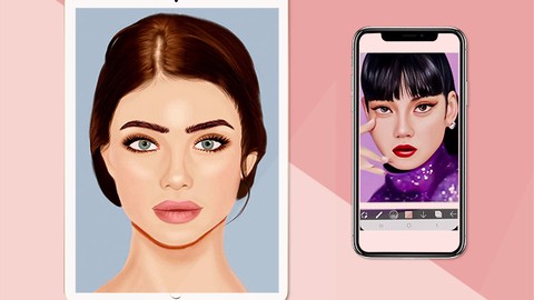 Complete Digital Portrait Drawing & Painting on Mobile