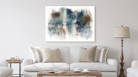 Abstract Art Wall Art in Procreate for Art Licensing or POD