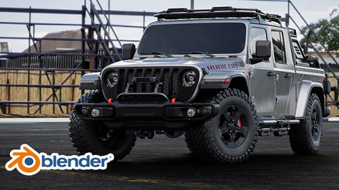 BLENDER: Creating Jeep Gladiator Rubicon from A to Z