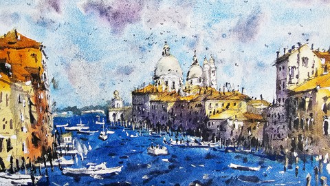 Detailed Urban Landscapes: Paint Venice in Watercolor