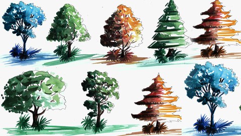Architecture Water coloring- From Beginner to Expert